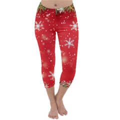 Christmas Ornament Capri Winter Leggings 