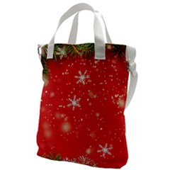 Christmas Ornament Canvas Messenger Bag by Salmanaz77