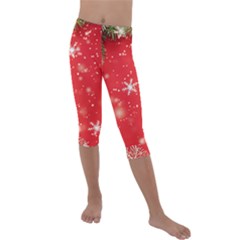 Christmas Ornament Kids  Lightweight Velour Capri Leggings  by Salmanaz77