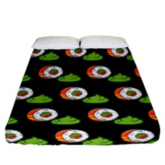 Wasabi Pat 2 Fitted Sheet (queen Size) by CocoBellKidsTV24