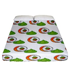 Wasabi Pat 3 Fitted Sheet (queen Size) by CocoBellKidsTV24