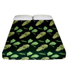 Wasabi Pat 4 Fitted Sheet (queen Size) by CocoBellKidsTV24