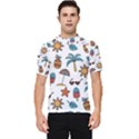 Summer Pineapple Fruit Tropical Men s Short Sleeve Rash Guard View1