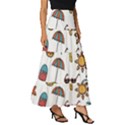 Summer Pineapple Fruit Tropical Tiered Ruffle Maxi Skirt View3