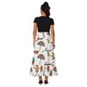 Summer Pineapple Fruit Tropical Tiered Ruffle Maxi Skirt View4