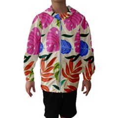 Tropical Sheets Summer Beach Kids  Hooded Windbreaker