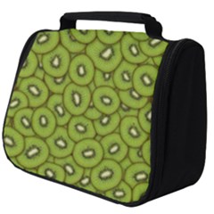 Kiwi Fruit Pattern Green Background Full Print Travel Pouch (big) by Paksenen