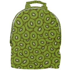 Kiwi Fruit Pattern Green Background Mini Full Print Backpack by Paksenen