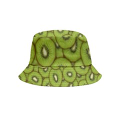 Kiwi Fruit Pattern Green Background Bucket Hat (kids) by Paksenen