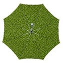 Kiwi Fruit Pattern Green Background Automatic Folding Umbrella with Case (Medium) View1