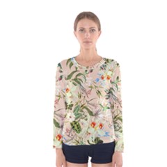 Textile Fabric Tropical Women s Long Sleeve T-shirt