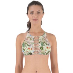 Textile Fabric Tropical Perfectly Cut Out Bikini Top by Paksenen