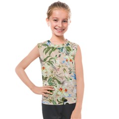 Textile Fabric Tropical Kids  Mesh Tank Top by Paksenen