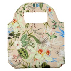 Textile Fabric Tropical Premium Foldable Grocery Recycle Bag by Paksenen