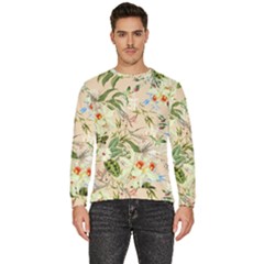 Textile Fabric Tropical Men s Fleece Sweatshirt