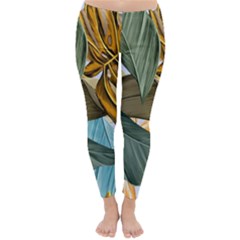 Monstera Palm Leaves Plants Classic Winter Leggings