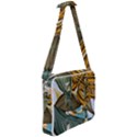 Monstera Palm Leaves Plants Cross Body Office Bag View2