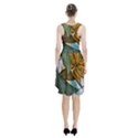 Monstera Palm Leaves Plants Racerback Midi Dress View2