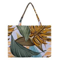 Monstera Palm Leaves Plants Medium Tote Bag by Paksenen