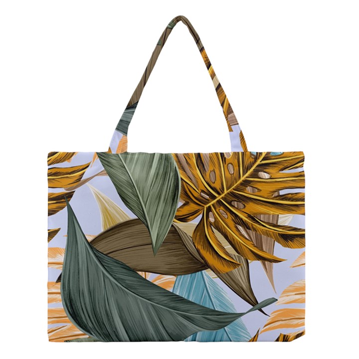 Monstera Palm Leaves Plants Medium Tote Bag