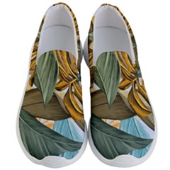 Monstera Palm Leaves Plants Men s Lightweight Slip Ons by Paksenen