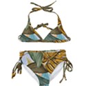 Monstera Palm Leaves Plants Kids  Classic Bikini Set View1