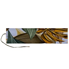 Monstera Palm Leaves Plants Roll Up Canvas Pencil Holder (l) by Paksenen