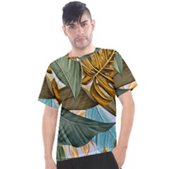 Monstera Palm Leaves Plants Men s Sport Top by Paksenen