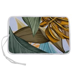 Monstera Palm Leaves Plants Pen Storage Case (m) by Paksenen