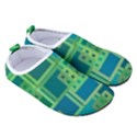 Green Abstract Geometric Men s Sock-Style Water Shoes View3