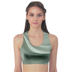 Silky Sage Abstract Elegant Print Design Fitness Sports Bra