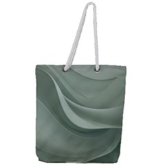 Silky Sage Abstract Elegant Print Design Full Print Rope Handle Tote (large) by dflcprintsclothing