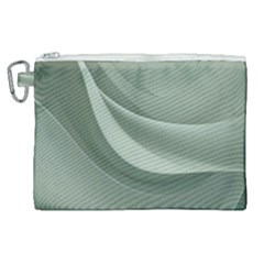 Silky Sage Abstract Elegant Print Design Canvas Cosmetic Bag (xl)