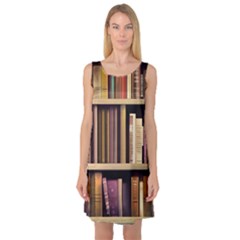 Books Bookshelves Office Fantasy Background Artwork Book Cover Apothecary Book Nook Literature Libra Sleeveless Satin Nightdress