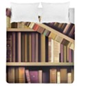 Books Bookshelves Office Fantasy Background Artwork Book Cover Apothecary Book Nook Literature Libra Duvet Cover Double Side (Queen Size) View2