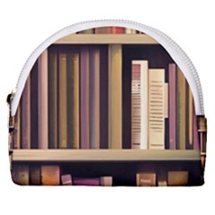 Books Bookshelves Office Fantasy Background Artwork Book Cover Apothecary Book Nook Literature Libra Horseshoe Style Canvas Pouch by Posterlux