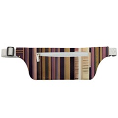 Books Bookshelves Office Fantasy Background Artwork Book Cover Apothecary Book Nook Literature Libra Active Waist Bag by Posterlux