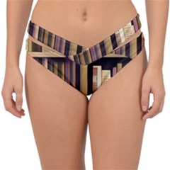 Books Bookshelves Office Fantasy Background Artwork Book Cover Apothecary Book Nook Literature Libra Double Strap Halter Bikini Bottoms by Posterlux