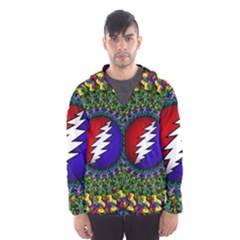 Grateful Dead Bear Pattern Men s Hooded Windbreaker