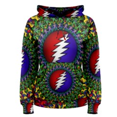 Grateful Dead Bear Pattern Women s Pullover Hoodie