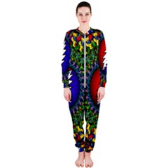 Grateful Dead Bear Pattern Onepiece Jumpsuit (ladies)