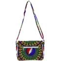 Grateful Dead Bear Pattern Shoulder Bag with Back Zipper View3