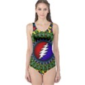 Grateful Dead Bear Pattern One Piece Swimsuit View1