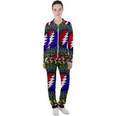 Grateful Dead Bear Pattern Casual Jacket And Pants Set