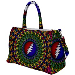 Grateful Dead Bear Pattern Duffel Travel Bag