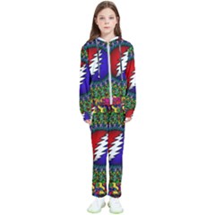 Grateful Dead Bear Pattern Kids  Tracksuit by Maspions