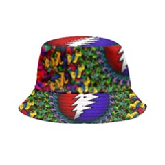 Grateful Dead Bear Pattern Bucket Hat by Maspions