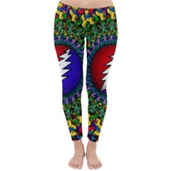 Grateful Dead Bear Pattern Classic Winter Leggings