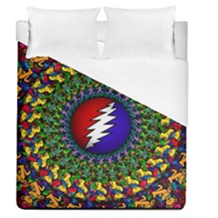 Grateful Dead Bear Pattern Duvet Cover (queen Size)