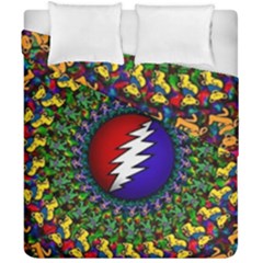 Grateful Dead Bear Pattern Duvet Cover Double Side (california King Size)